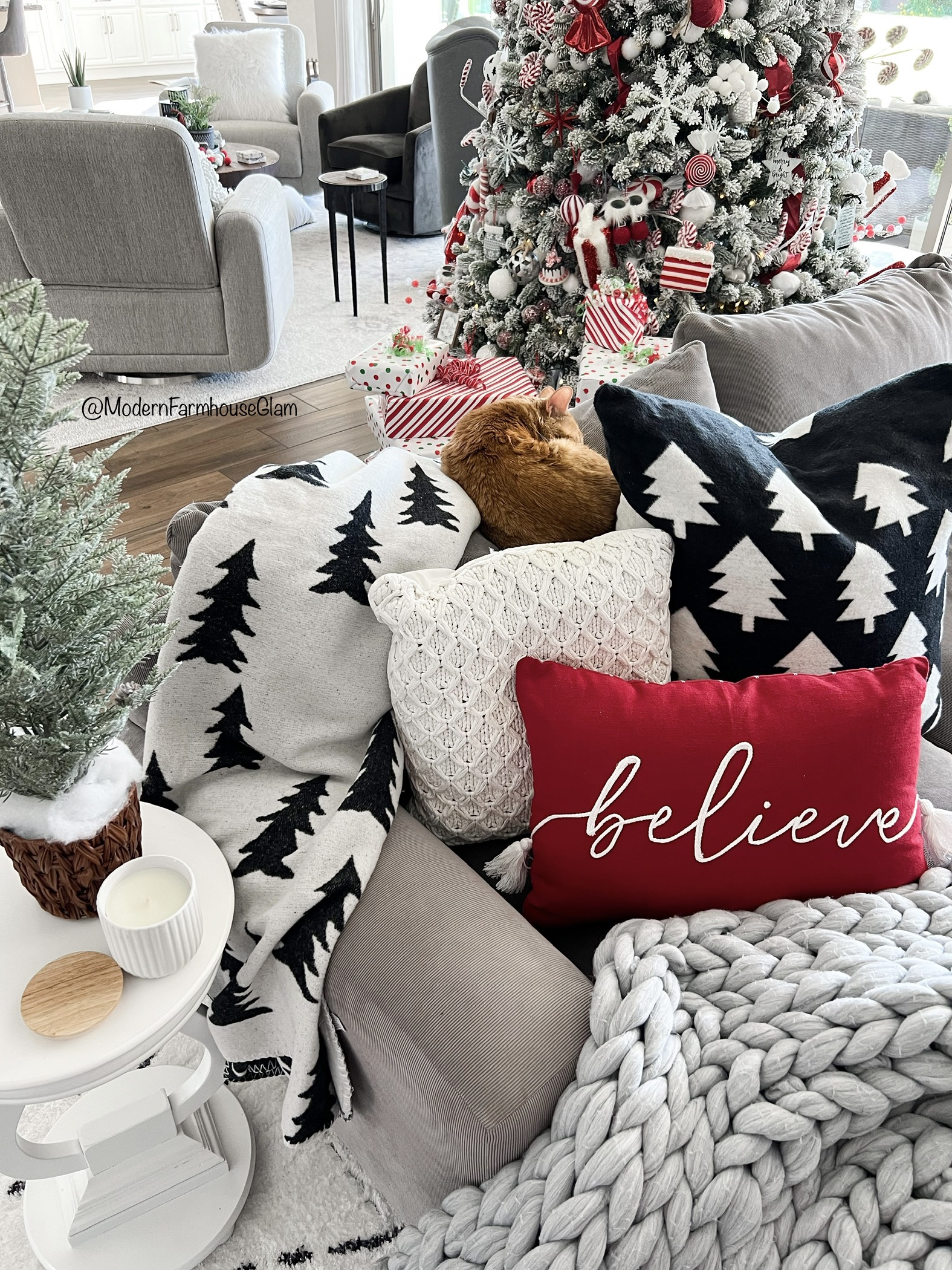 holiday home decor modern farmhouse glam 